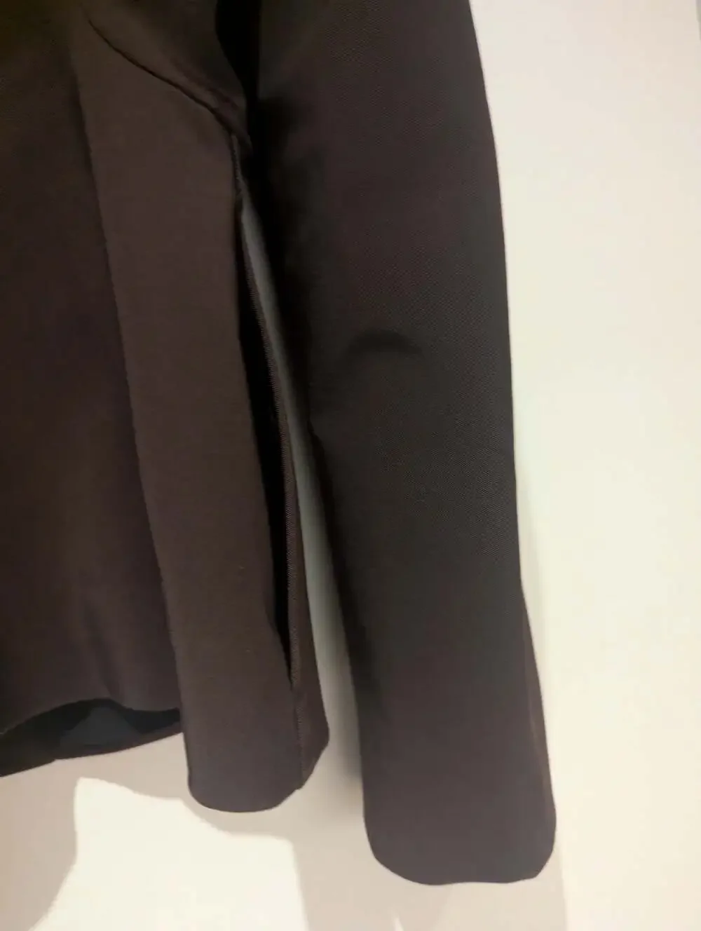 Prada Women's Brown Technical Fabric Blazer Jacket Size 40 - Picture 11 of 14